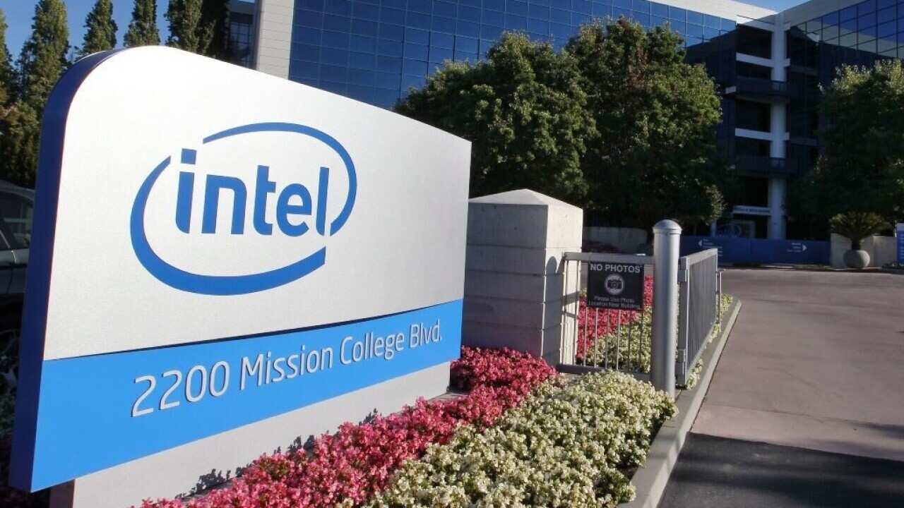 File image of Intel Corporation headquarters in Santa Clara