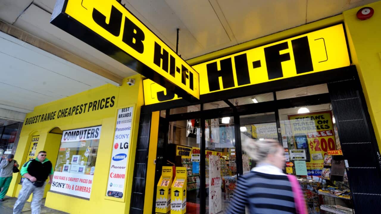 A JB HI-FI store in Melbourne