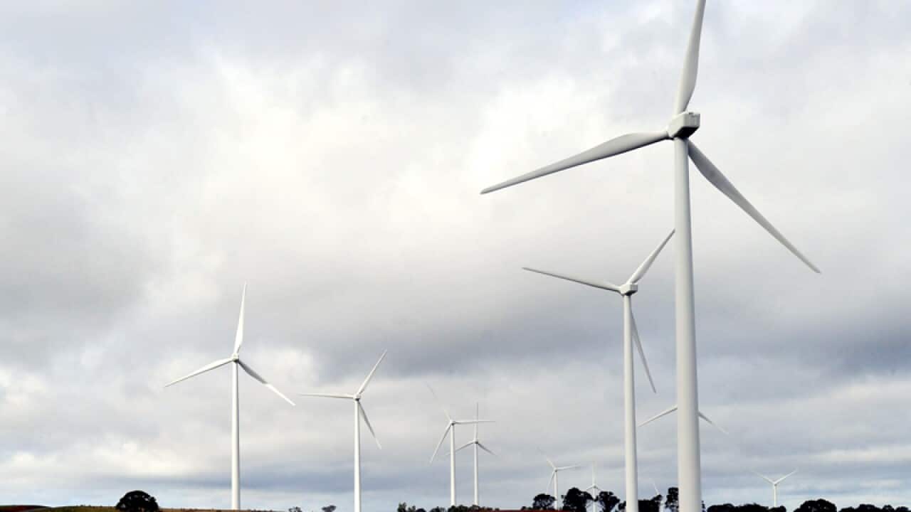 The Acciona windfarm near Gunning NSW