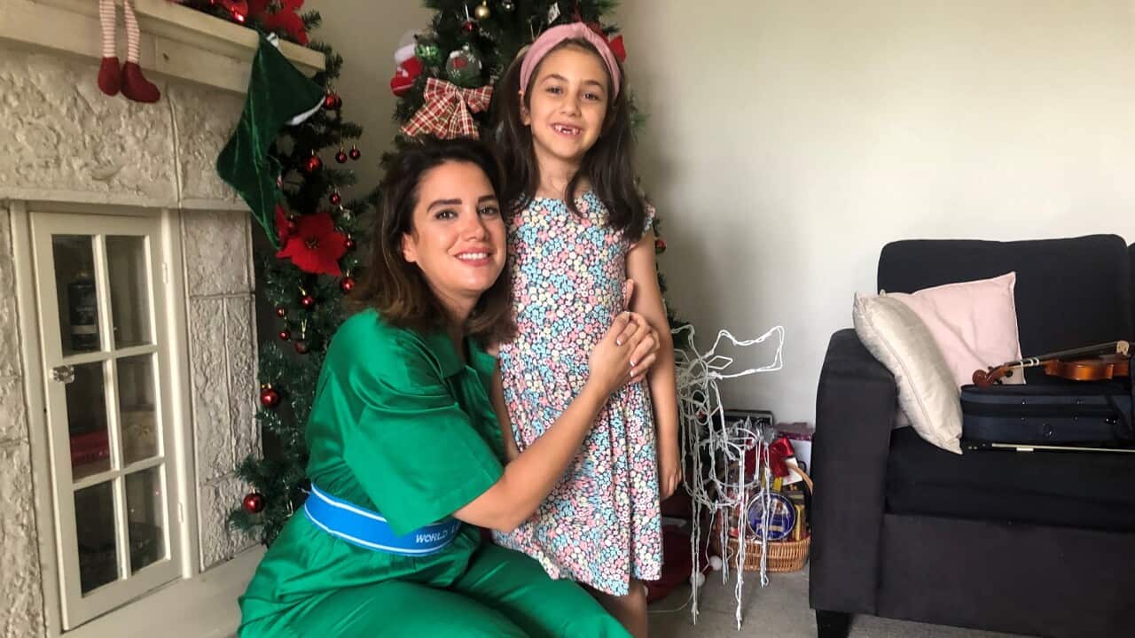 Chantel and Ayla Moussad at home