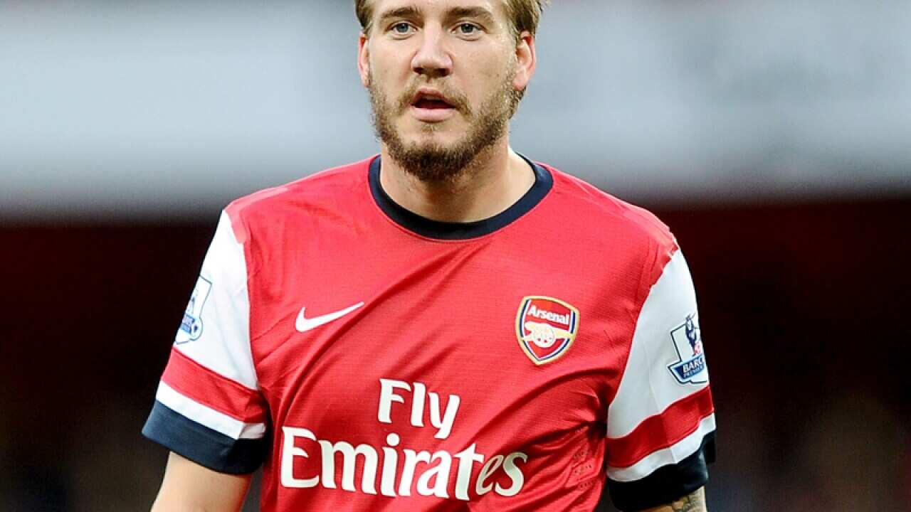 Arsenal player Nicklas Bendtner