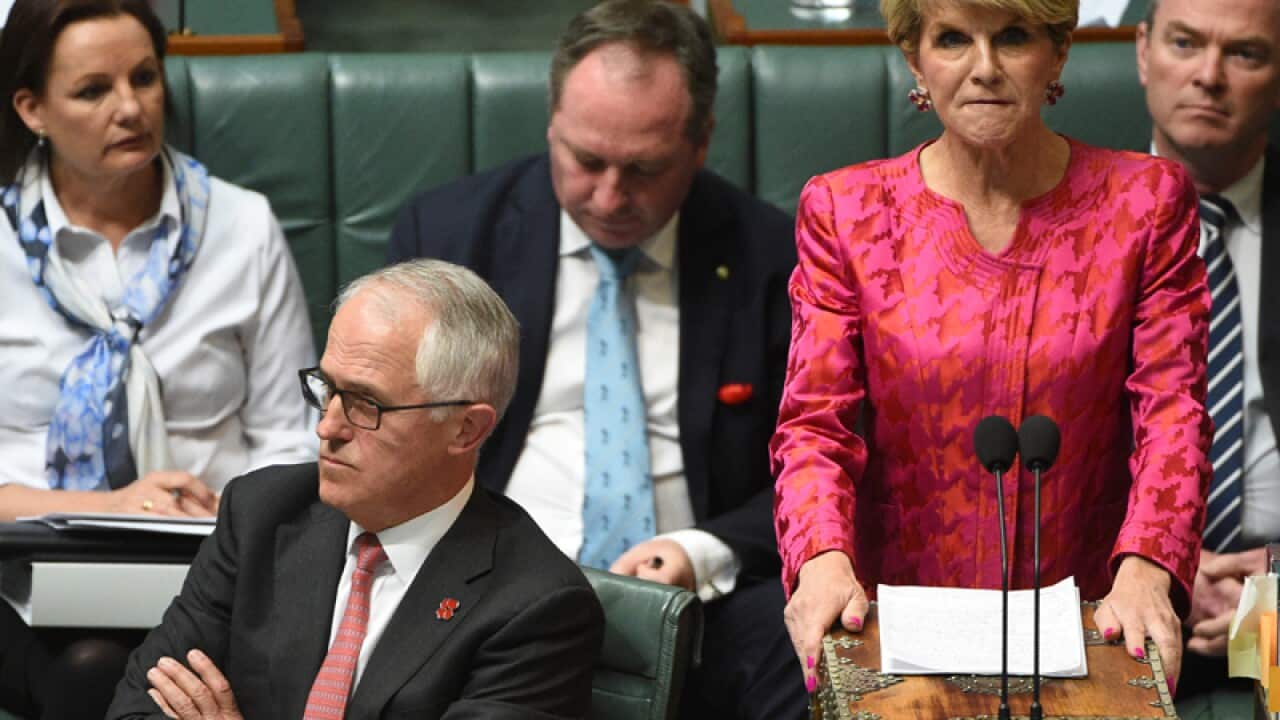 Minister for Foreign Affairs Julie Bishop