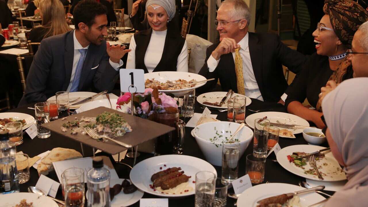Malcolm Turnbull at the iftar in Sydney