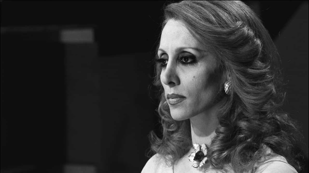 Fairuz, Lebanese singer in Paris, France on May 19th, 1975.