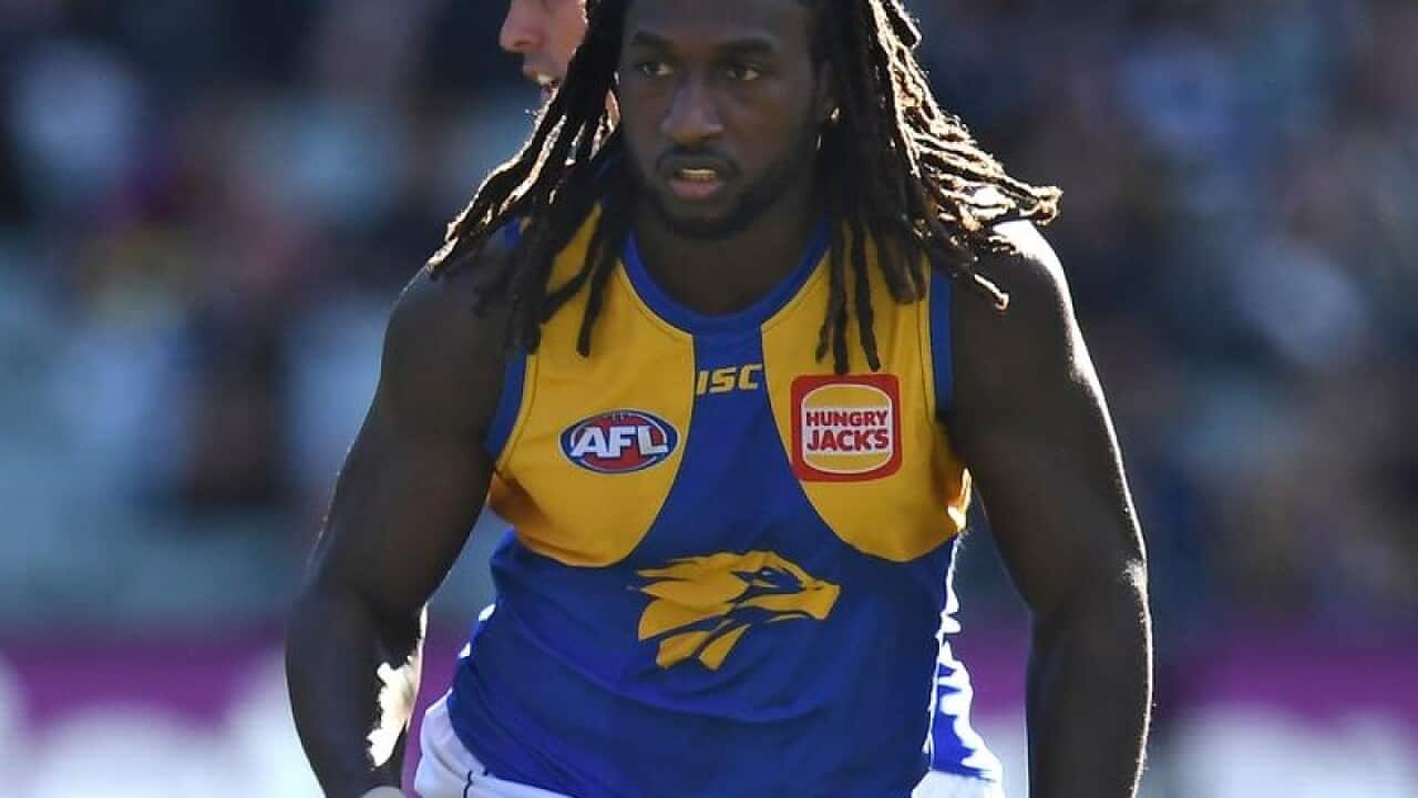 File image of Nic Naitanui of the Eagles in action.