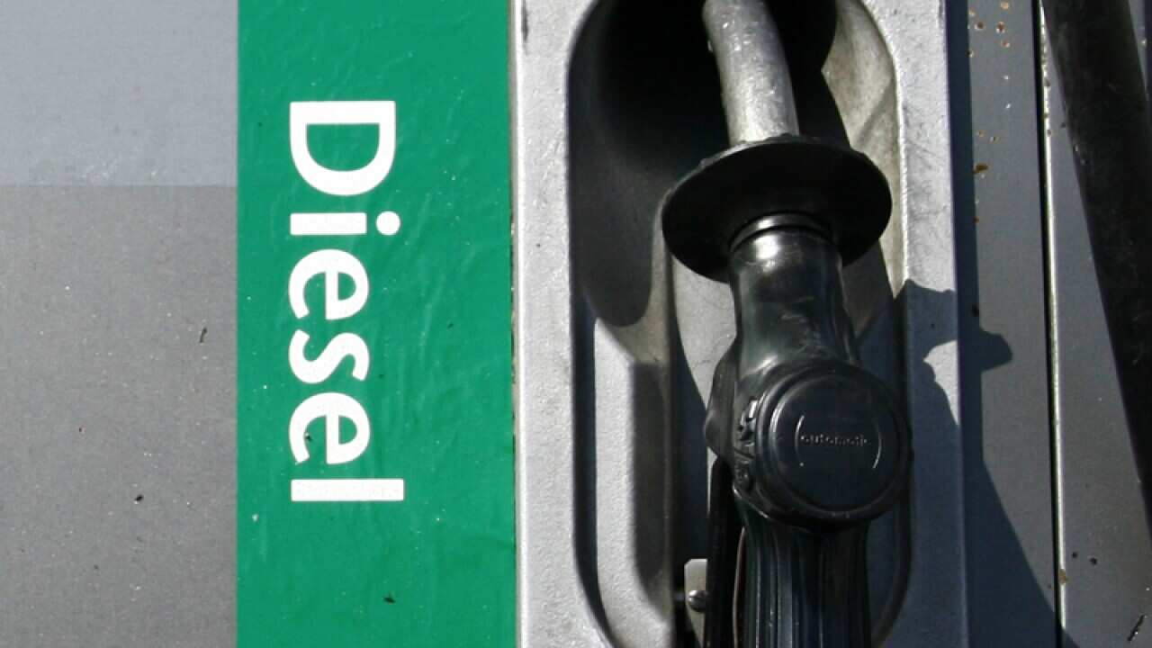 File photo of a diesel fuel pump