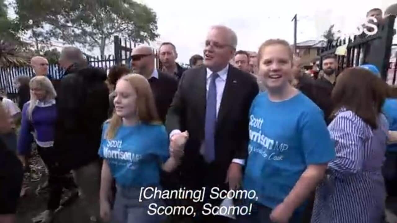 Scott Morrison says 'I've put myself forward' as Australians cast their votes