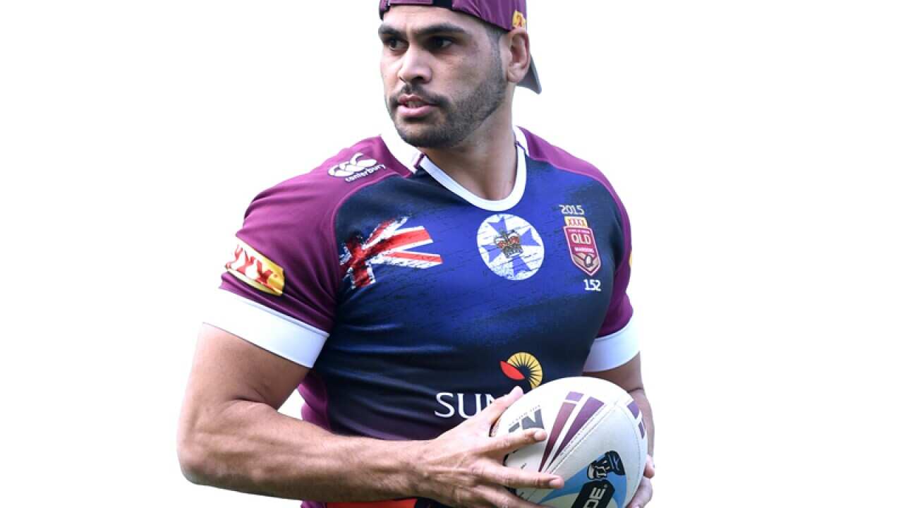 The Queensland Maroons' Greg Inglis