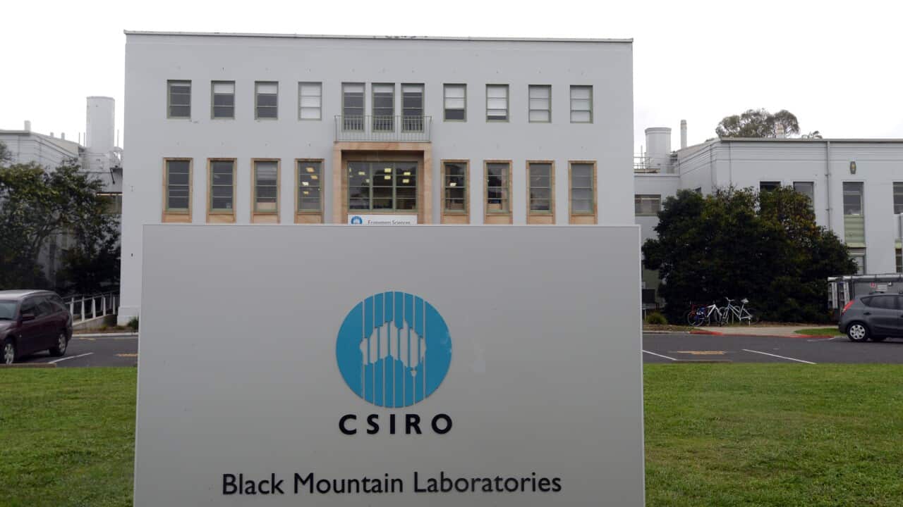 The Commonwealth Scientific and Industrial Research Organisation in Canberra, Friday, April 11, 2014. A new organisational structure in July will mean the loss of jobs. (AAP Image/Alan Porritt) NO ARCHIVING