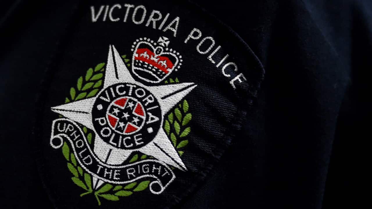 A Victorian Police badge
