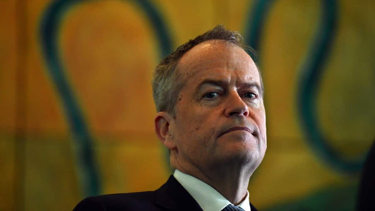 Shadow Minister for Government Services Bill Shorten at a press conference at Parliament House in Canberra, Tuesday, September 17, 2019. (AAP Image/Mick Tsikas) NO ARCHIVING