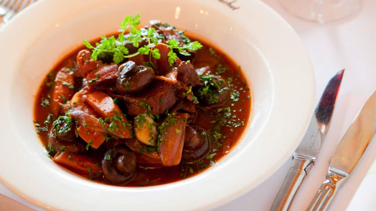 Beef bourguignon royale