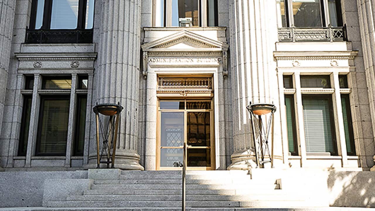 The exterior of the Church Administration Building in Salt Lake City, Utah. Photo by Adam Fondren, Deseret News.