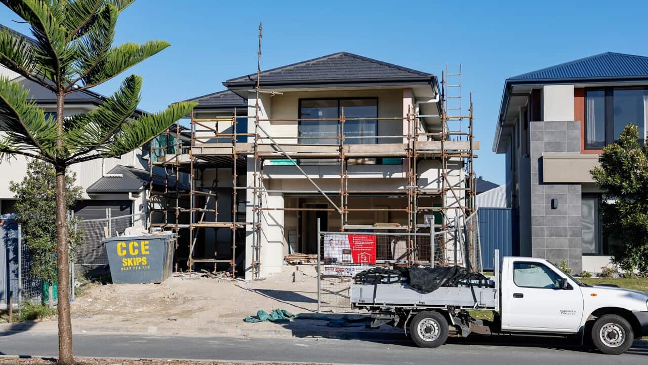 Properties under construction on the Gold Coast