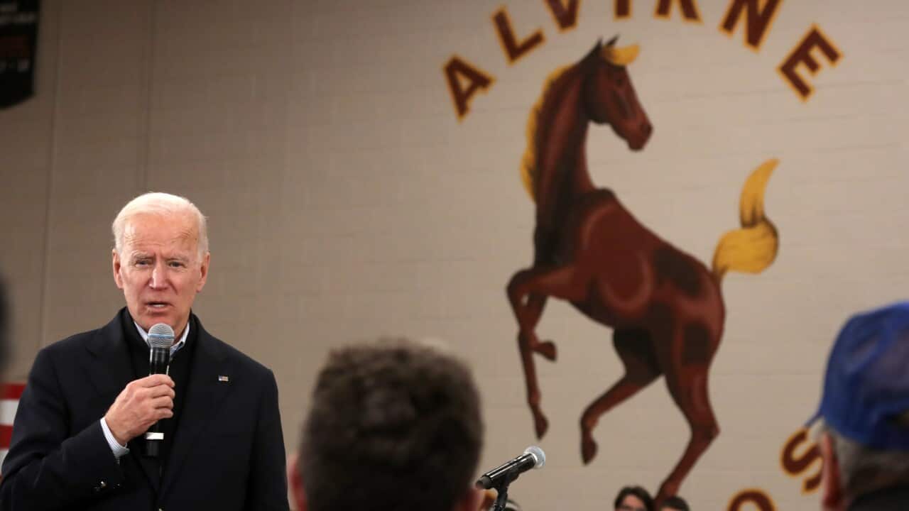 Presidential Candidate Joe Biden Campaigns In New Hampshire Ahead Of Primary