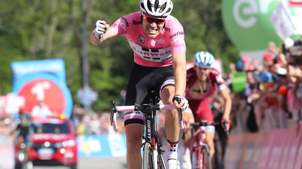 Dumoulin dominant on stage 14 of the Giro d'Italia