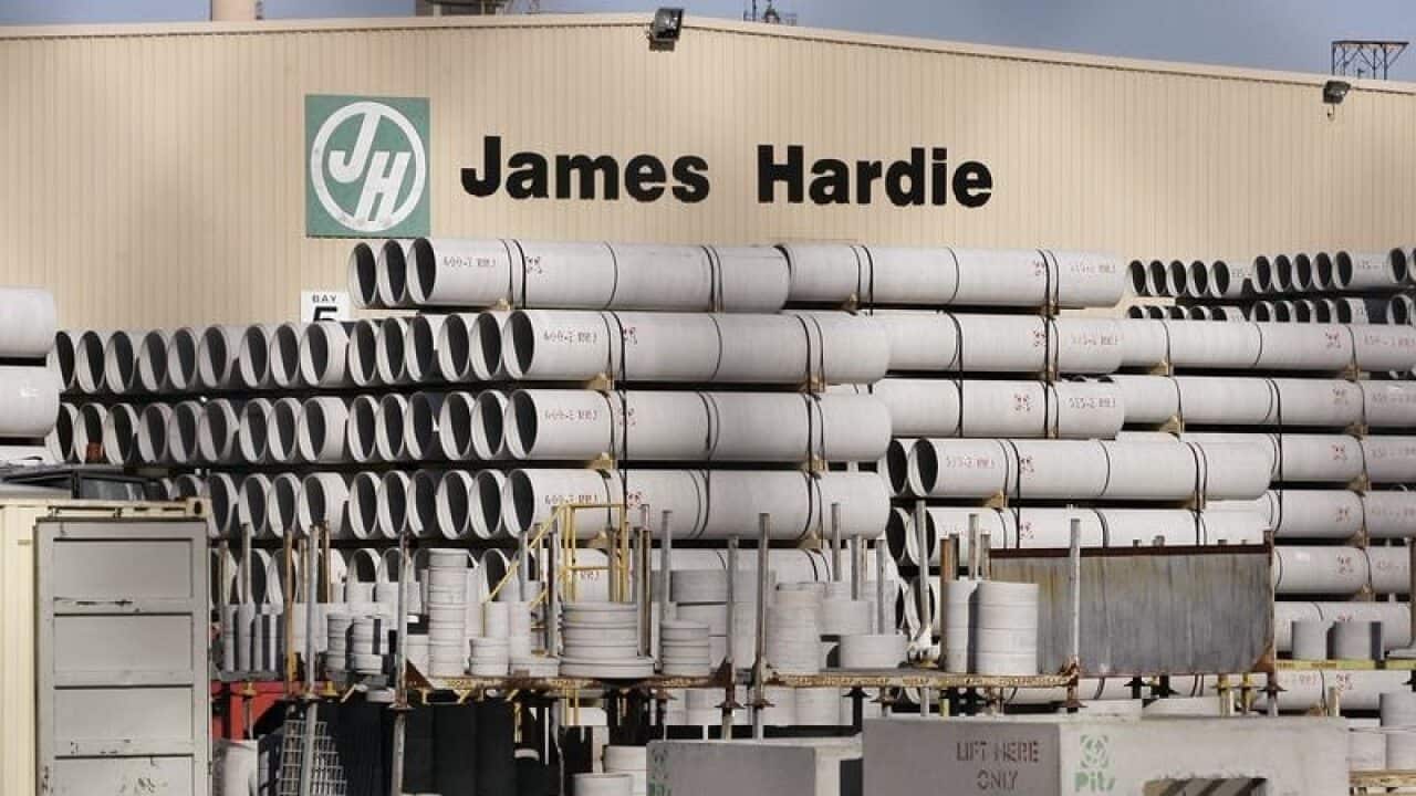 James Hardie builing supplies site in western Sydney.