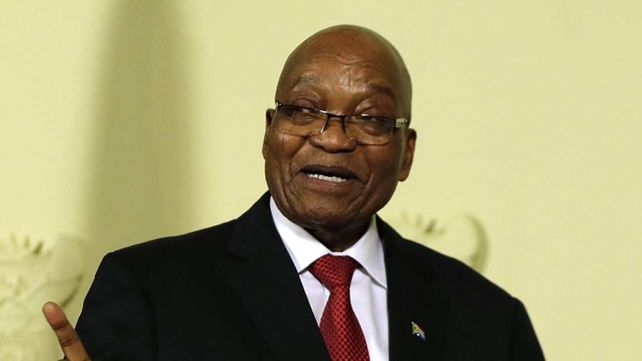 South Africa's president Jacob Zuma has announced he will resign 'with immediate effect' in a televised address.
