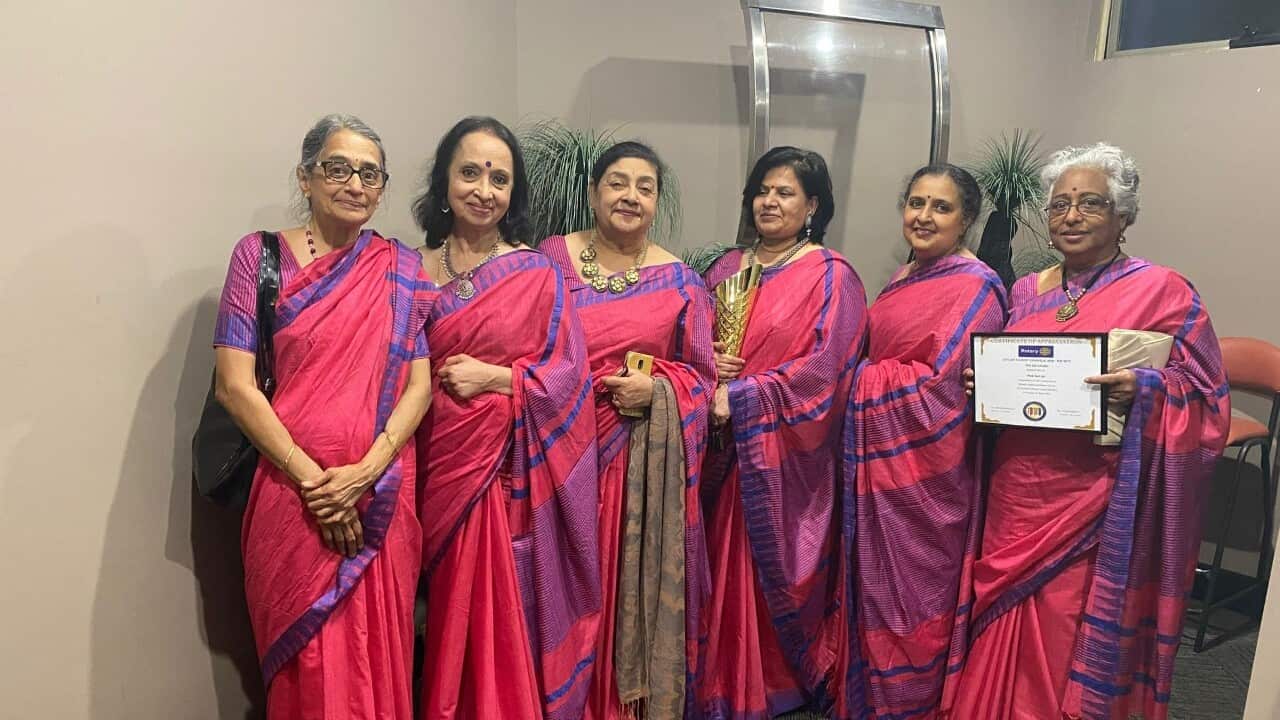 Team members of Pink Sari Inc