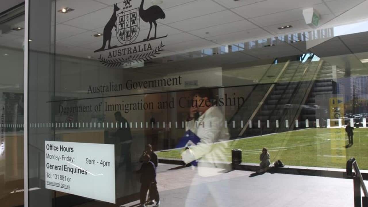 This is a file image of an immigration office in Sydney.