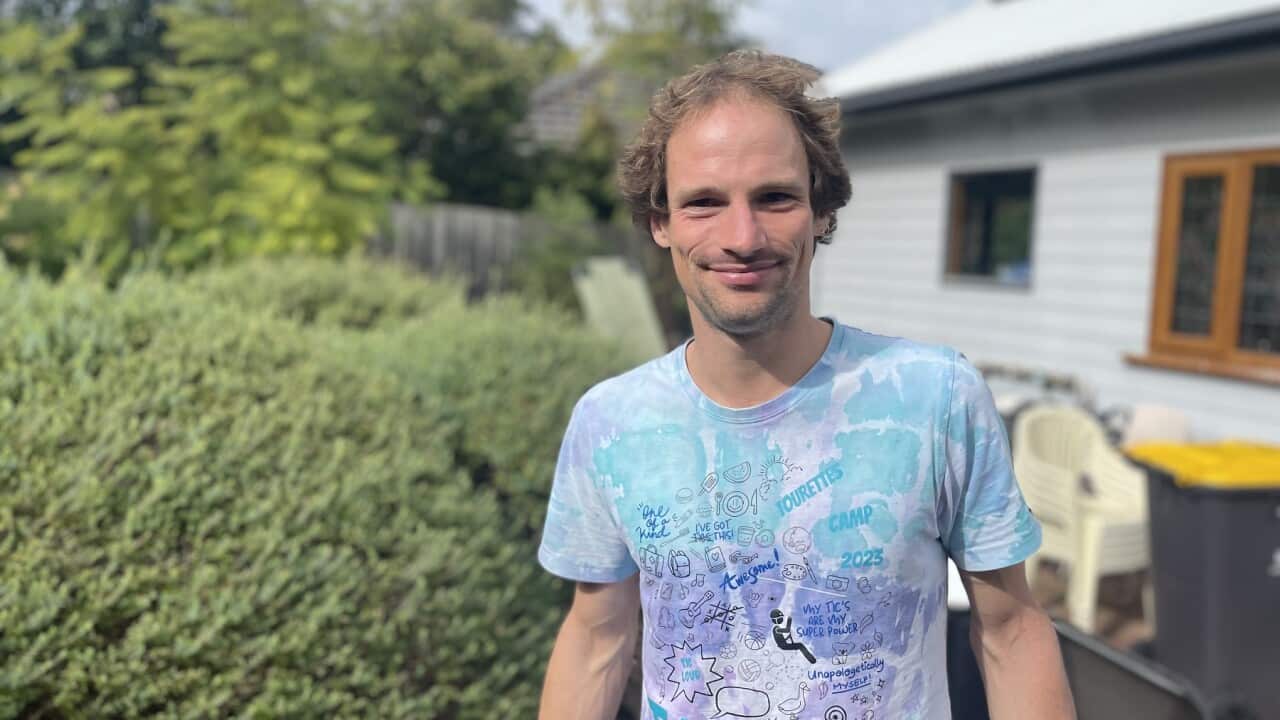 Gymnastics coach James Sayers is an ambassador for the Tourette Syndrome Association of Australia (SBS).jpg