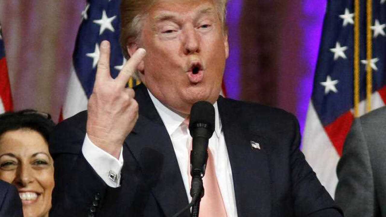 Republican presidential candidate Donald Trump