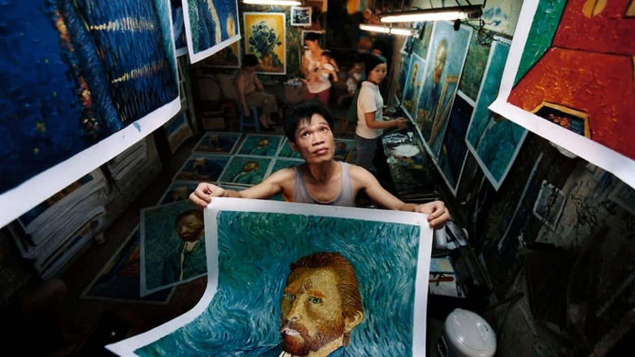 Chinese copy artist Zhao Xiaoyong has sold more than 90,000 Van Gogh reproductions