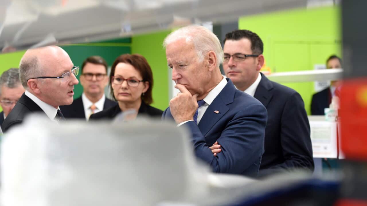 US Vice President Joe Biden (centre)