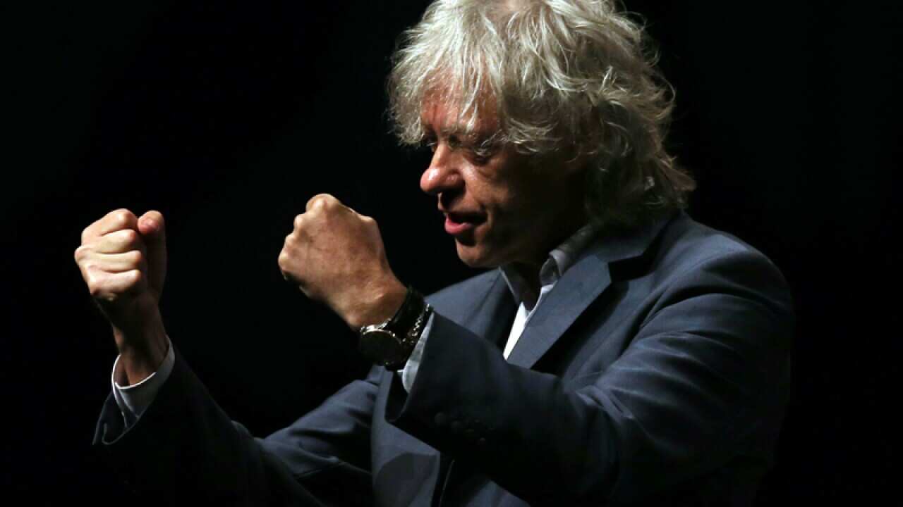 Sir Bob Geldof during the Aids 2014 conference in Melbourne