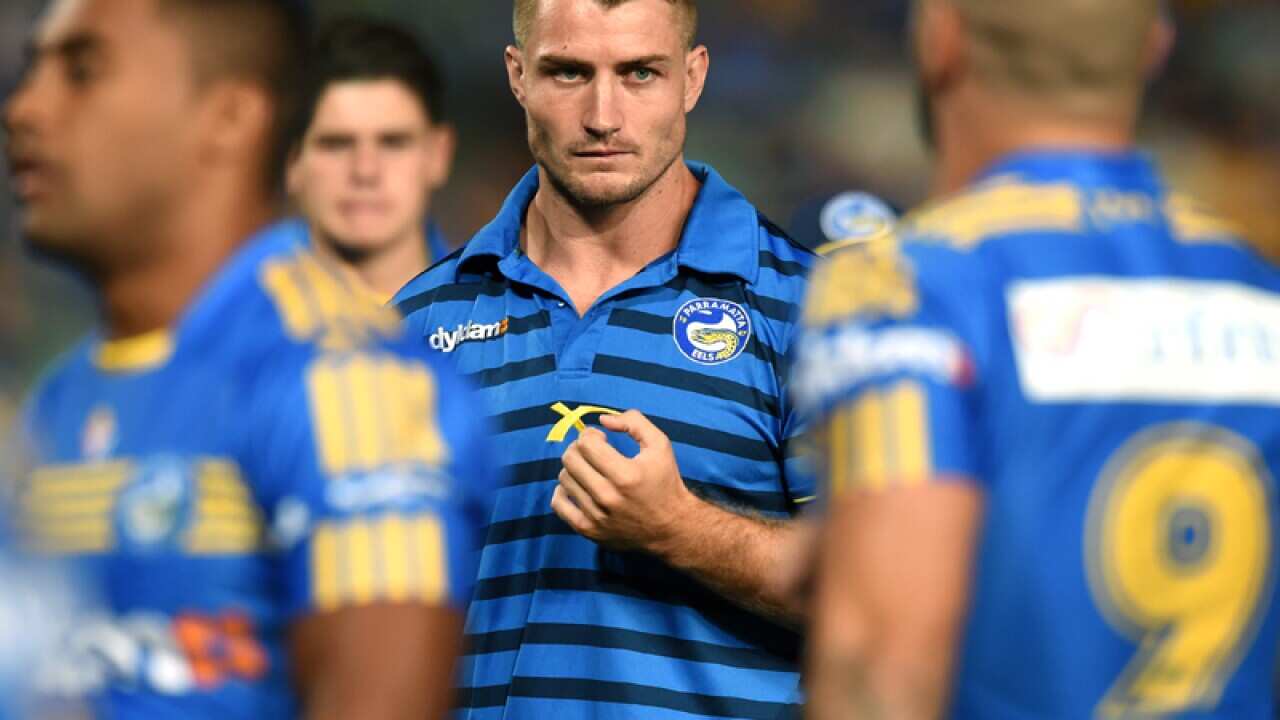 Injured Eels halfback Kieran Foran