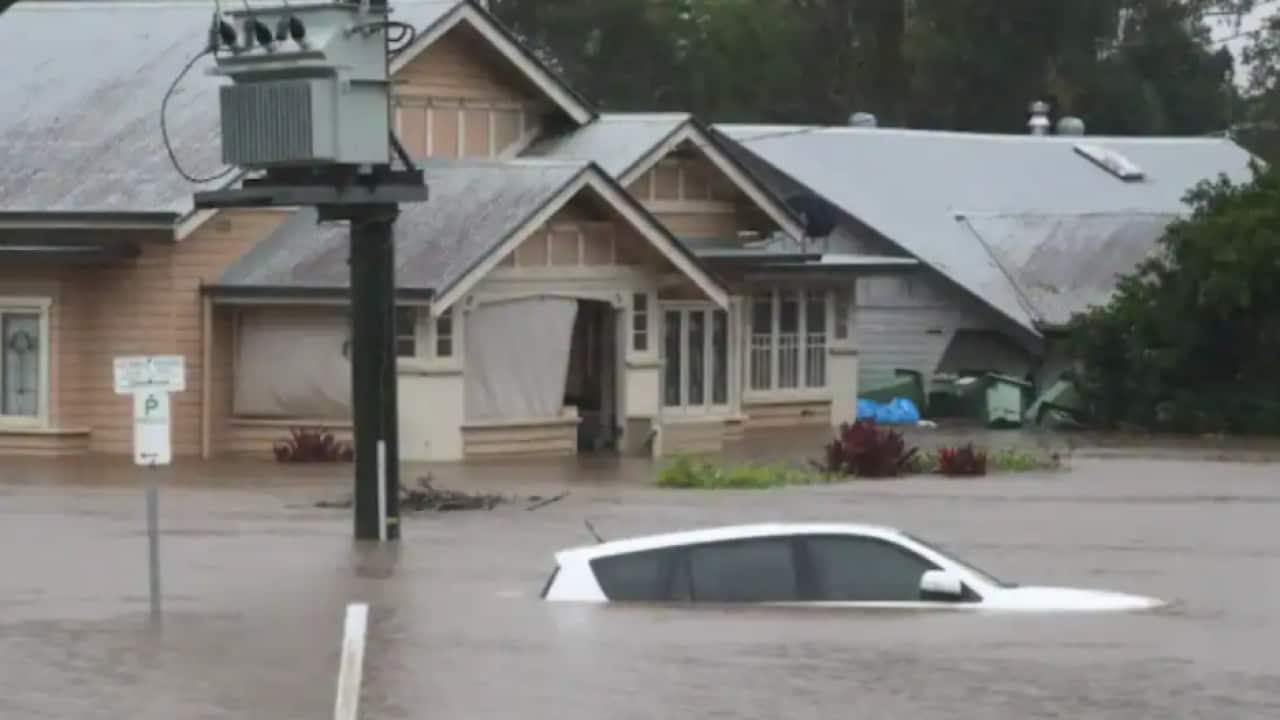 Flooding occurs in the town of Lismore, northeastern New South Wales, Monday, 28 February, 2022.