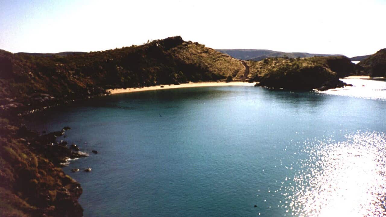 The sea view from the Cockatoo Island resort, off WA's Kimberley Coast.