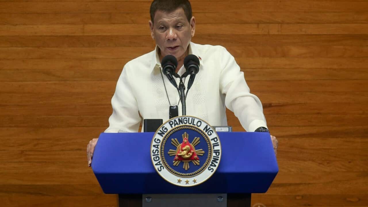 President Rodrigo Roa Duterte delivers his 5th State of the Nation Address at the House of Representatives Complex in Quezon City
