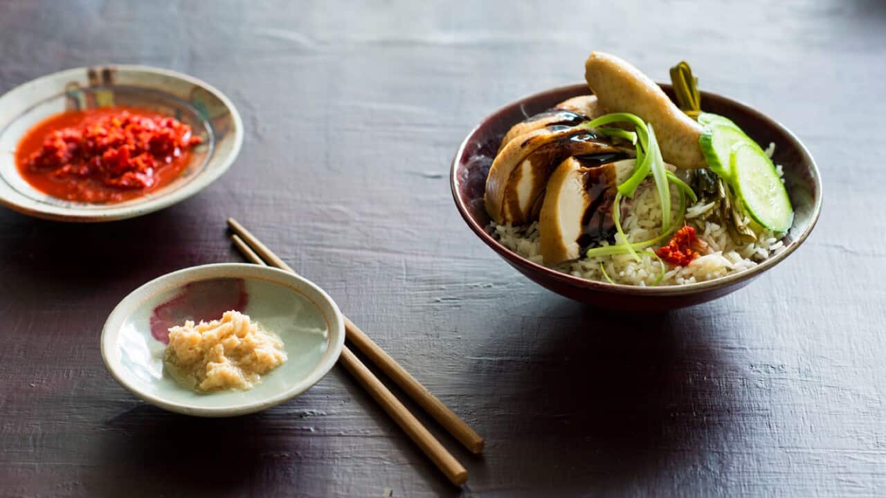 Hainanese chicken rice