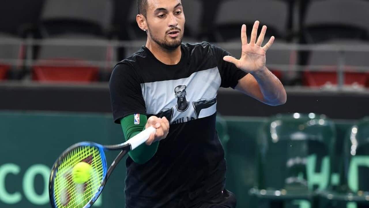Australian Nick Kyrgios in action