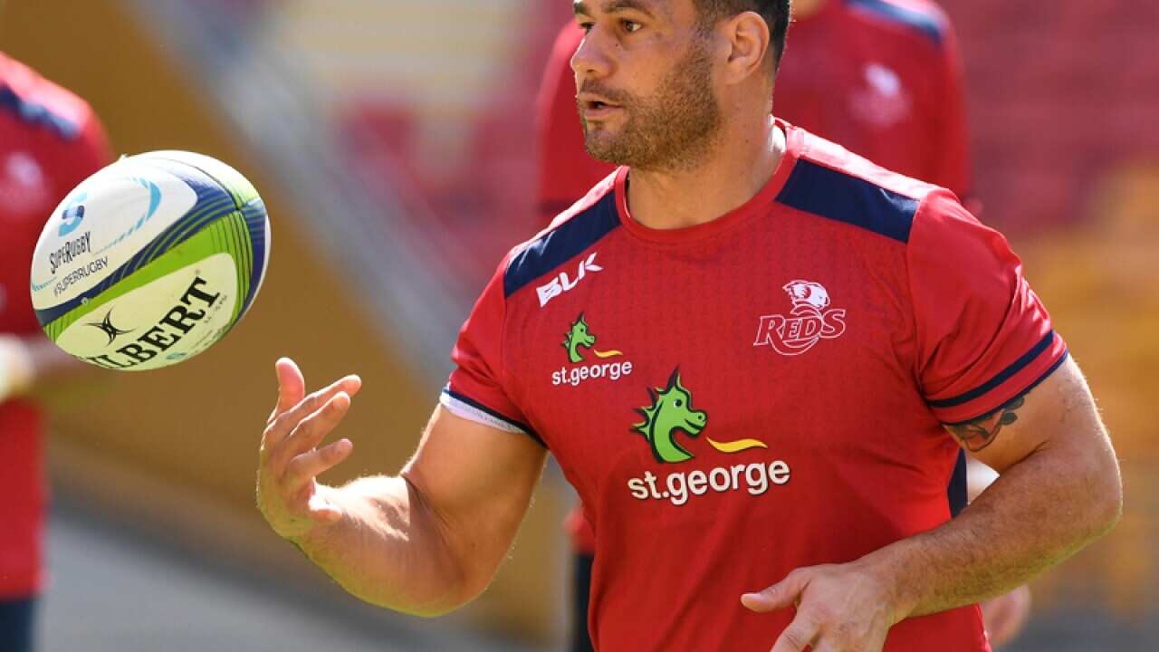 George Smith is seen during a Queensland Reds captains run