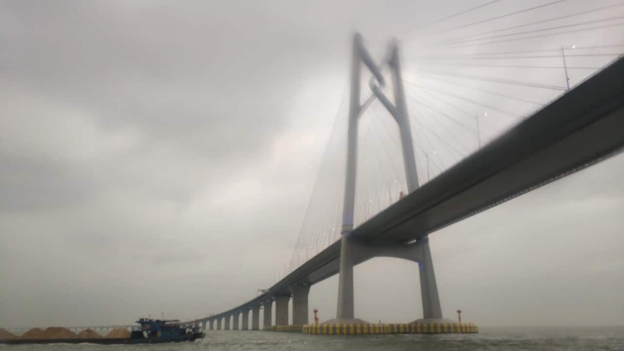 World's longest sea bridge, Hongkong-Zhuhai-Macau bridge