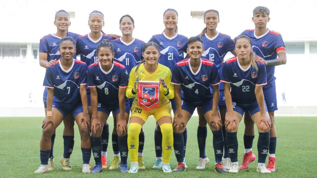 Nepal's national women's football team stands 87th in FIFA rankings.