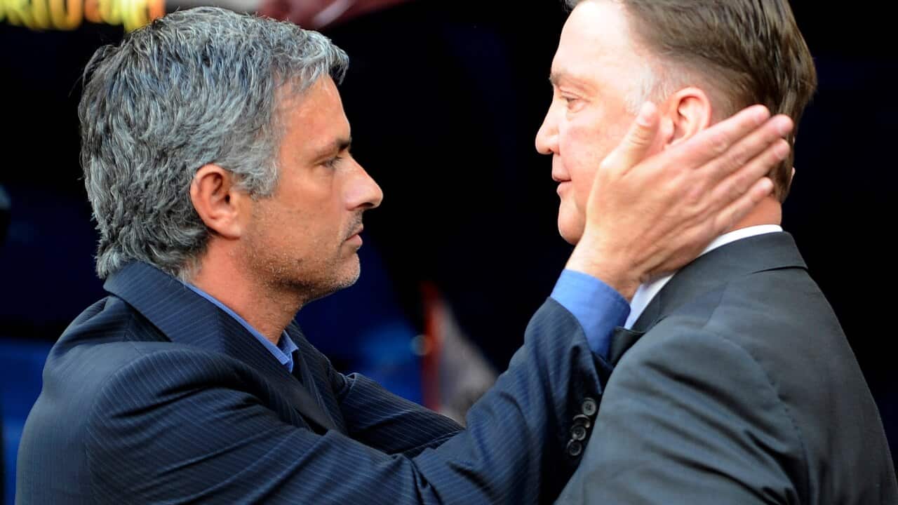 Louis van Gaal Jose Mourinho