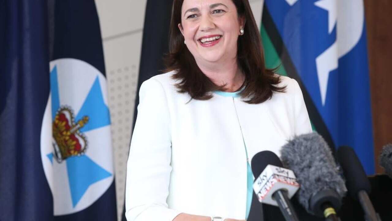 Annastacia Palaszczuk speaks to the media