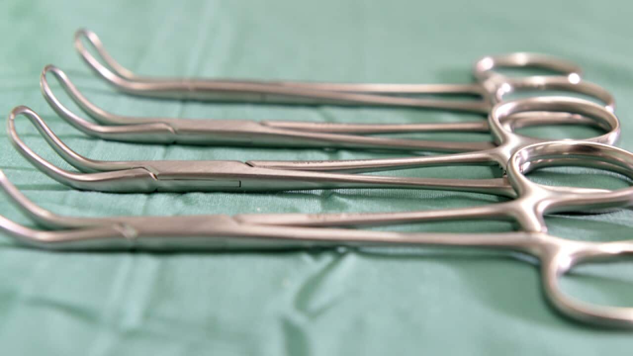 Surgical equipment at a hospital
