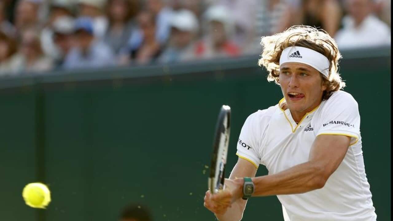 German tennis player Alexander Zverev