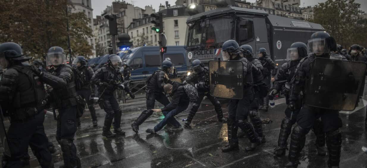 Almost 1,000 arrested across France as violent clashes erupt during mass protests