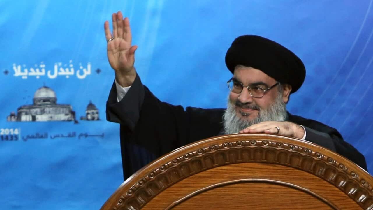 File image of Hezbollah leader Sheik Hassan Nasrallah