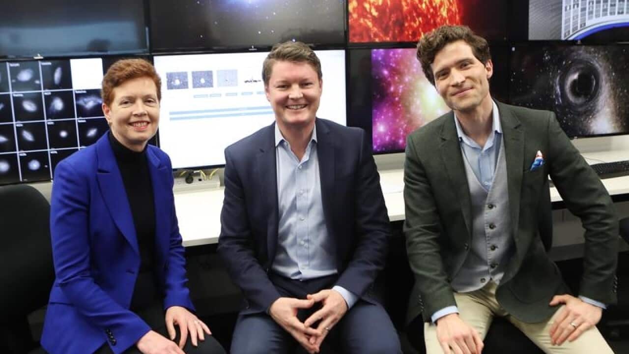 Dr Amanda Caples, Ben Carroll and Alan Duffy