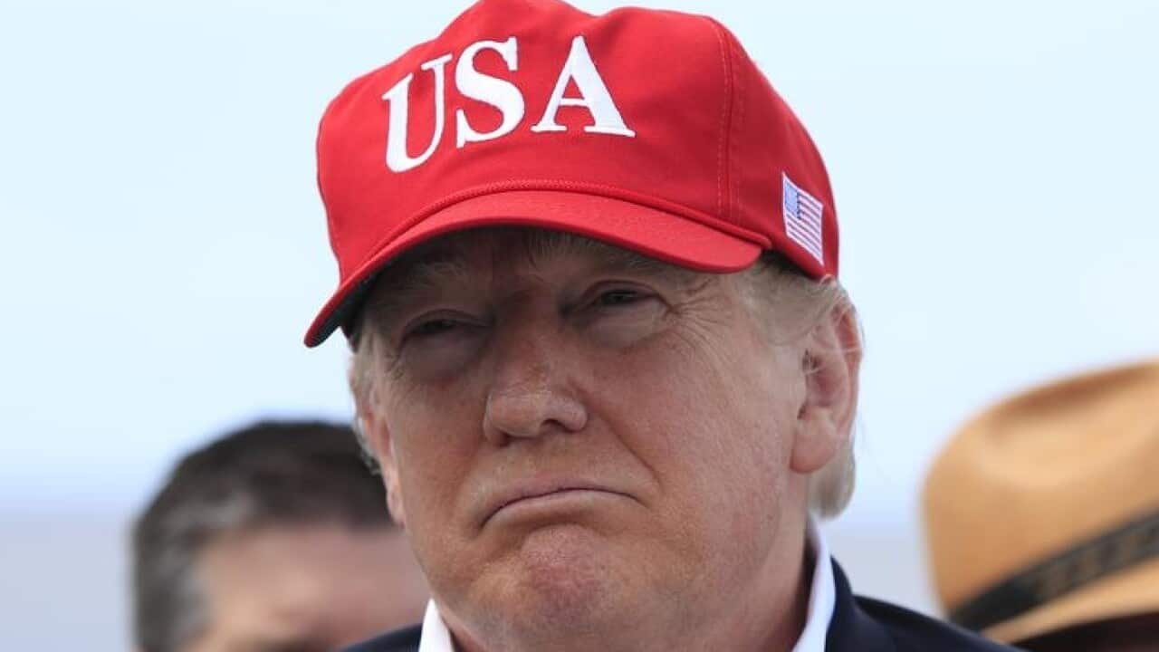 A file image of US President Donald Trump