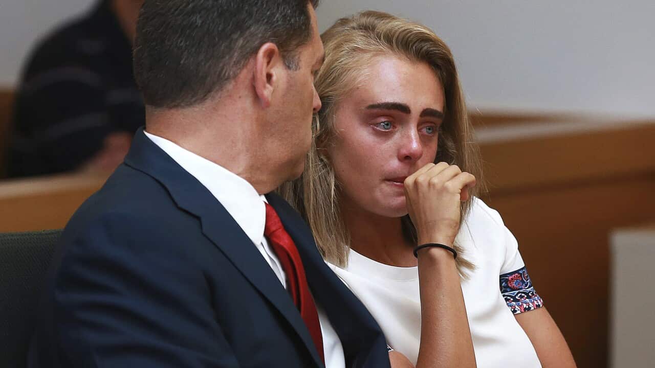 Michelle Carter awaits her sentencing at Taunton Trial Court for involuntary manslaughter