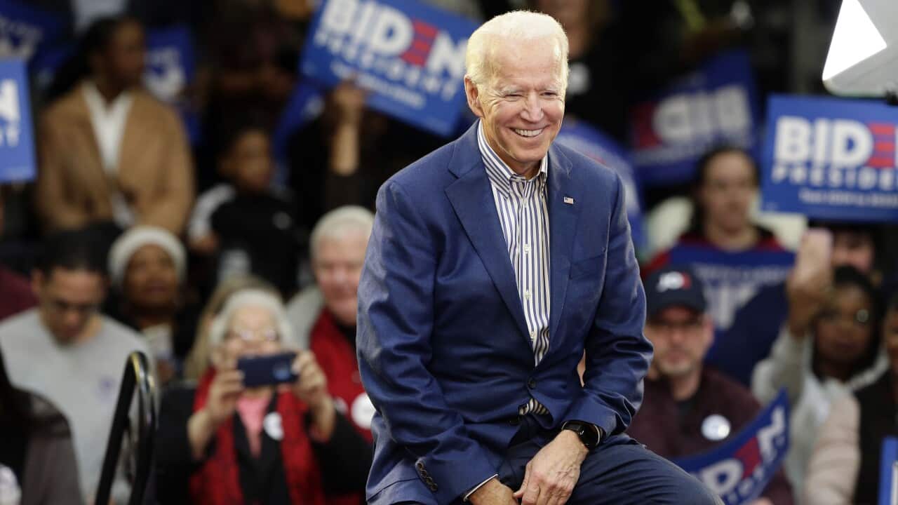 Democratic presidential candidate former Vice President Joe Biden.