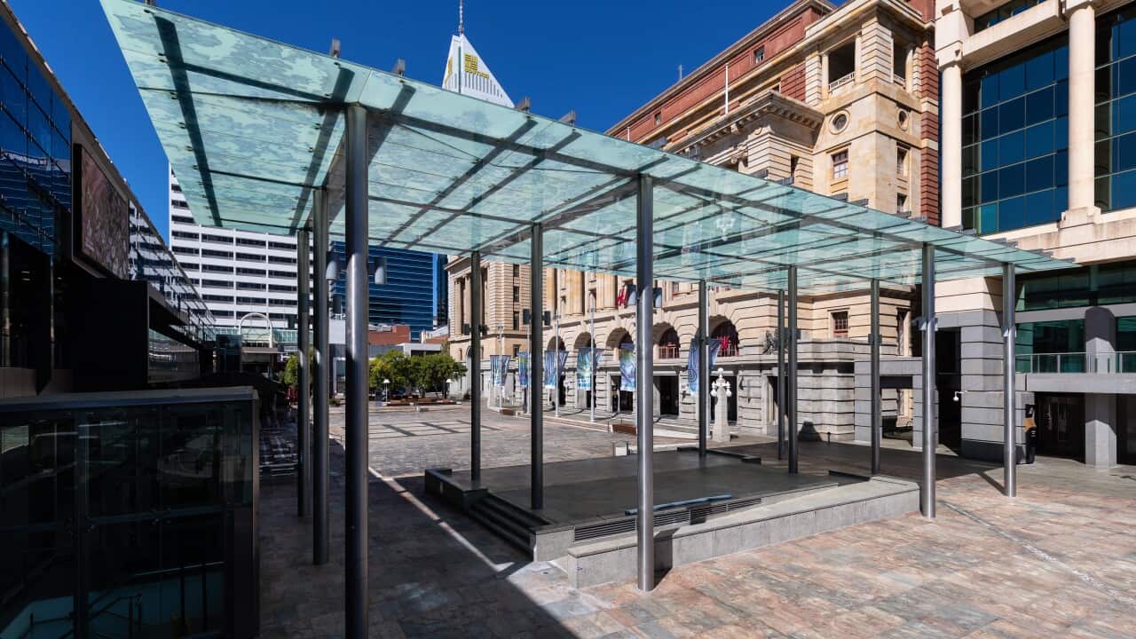 An empty public square