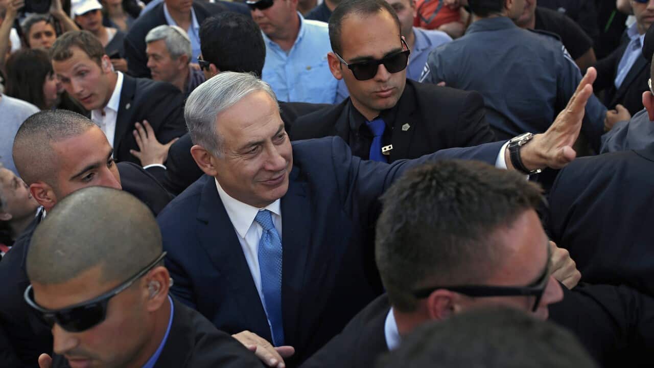 Israeli Prime Minister and leader of the Likud party, Benjamin Netanyahu (EPA/ILAN ASSAYAG ISRAEL OUT)